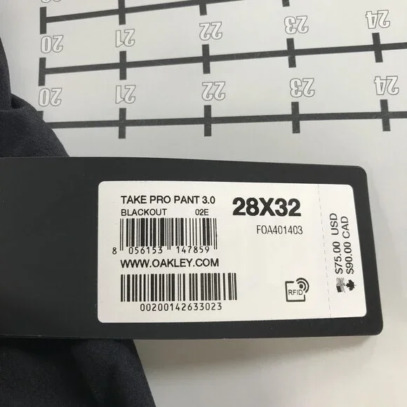 Oakley Pants Mens Small Black Take Pro Pant 3.0 Golf Stretch 28 Waist Regular - Picture 4 of 15